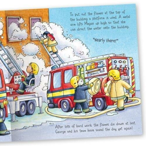 Convertible Playbook Fire Station - Ages 0-5 - Hardback - Claire Philip 0-5 Miles Kelly Publishing