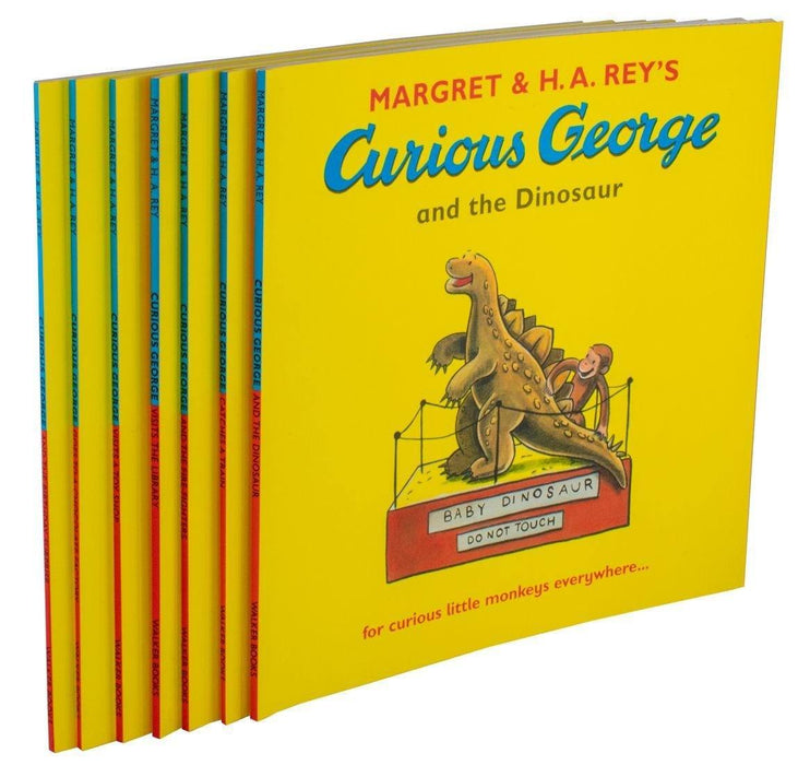 Curious George 7 books bundle - Ages 0-5 - Paperback - Margret & H.A. Rey's 0-5 Walkers Books