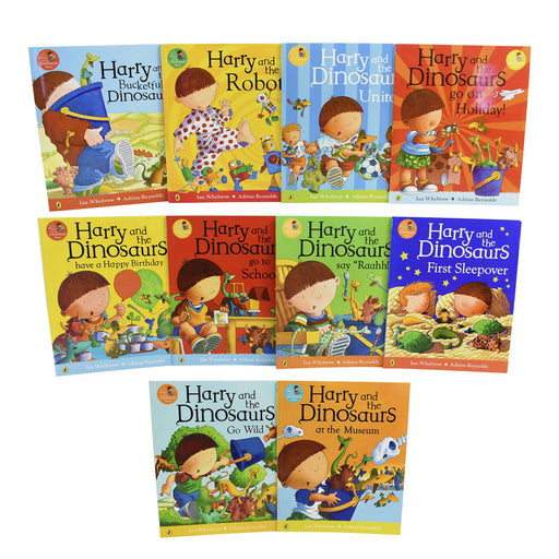 Harry and The Bucketful Of Dinosaurs Collection 10 Book Set - Ages 0-5 - Paperback - Ian Whybrow 0-5 Penguin