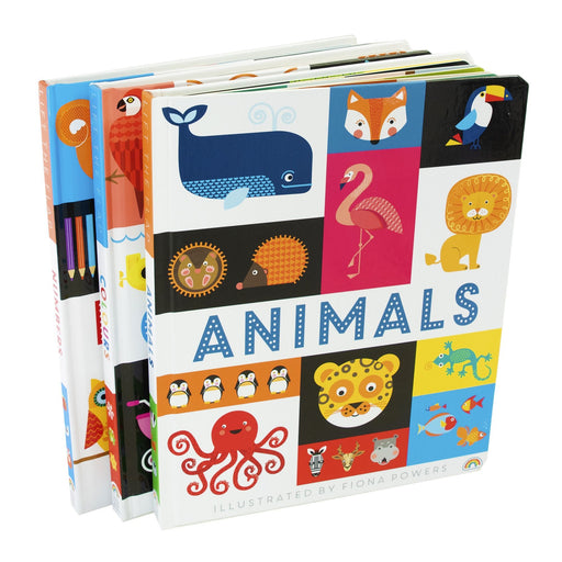 Lift the Flap Early Learning Guide Colours, Animals and Numbers 3 Board Books By Philip Dauncey - Ages 0-5 0-5 Really Decent Books