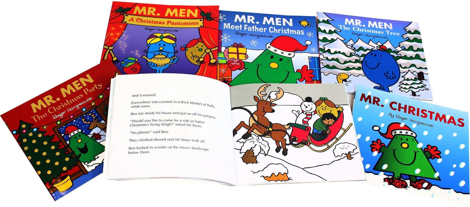 Mr Men 6 Christmas Books - Children's Literature - Paperback - Roger Hargreaves 0-5 Egmont