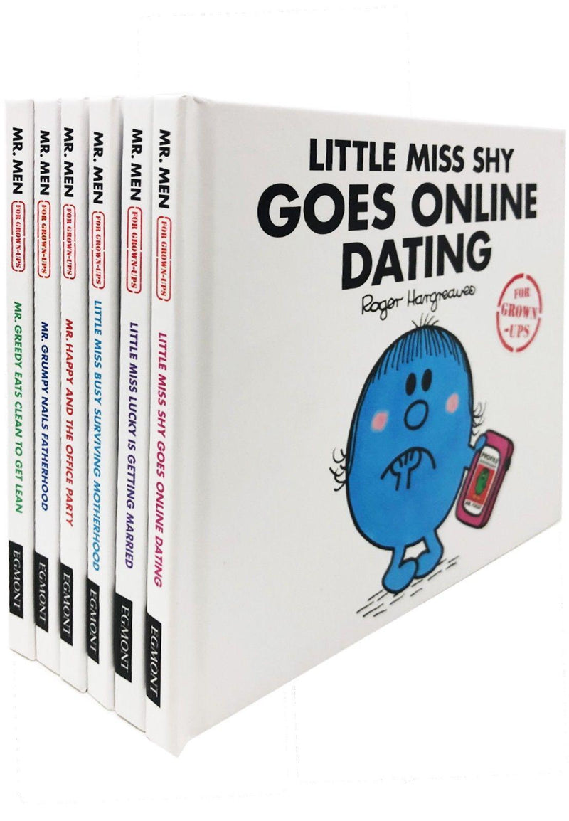 Mr Men and Little Miss Grown Ups 6 Books Set Collection - Adult - Hardback - Roger Hargreaves Young Adult Egmont