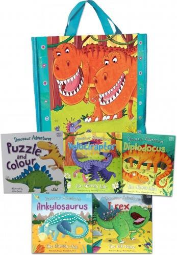 My Dinosaur Adventures 5 Book Collection in a Bag - Ages 0-5 - Paperback - Fran Bromage 0-5 Miles Kelly Publishing