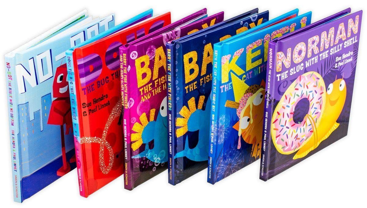 Norman's Super-Library 6 Book Collection - Ages 0-5 - Hardback - Sue Hendra and Paul Linnet 0-5 Simon and Schuster