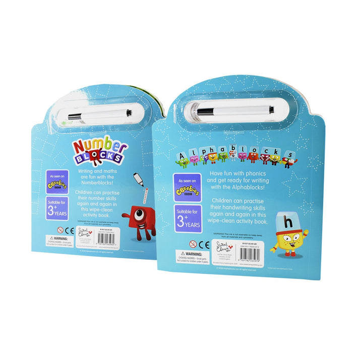 Numberblock and Alphablock Wipe Clean with Annual 2020 3 Books - Hardcover - Age 0-5 0-5 Sweet Cherry Publishing