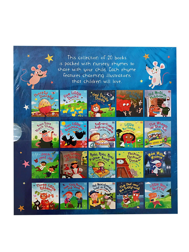 Nursery Rhyme Treasury 20 Books Collection Box Set - Age 0-5 - Paperback 0-5 Miles Kelly
