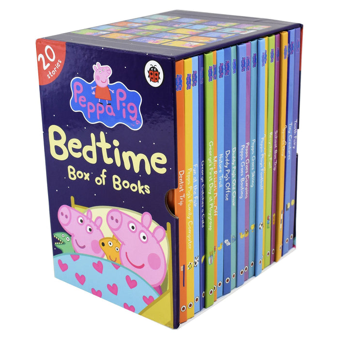 Peppa Pig Bedtime Stories 20 Hardback Books Box Set By Ladybird - Ages 0-5 0.5 Penguin