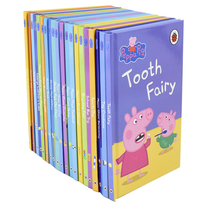 Peppa Pig Bedtime Stories 20 Hardback Books Box Set By Ladybird - Ages 0-5 0.5 Penguin