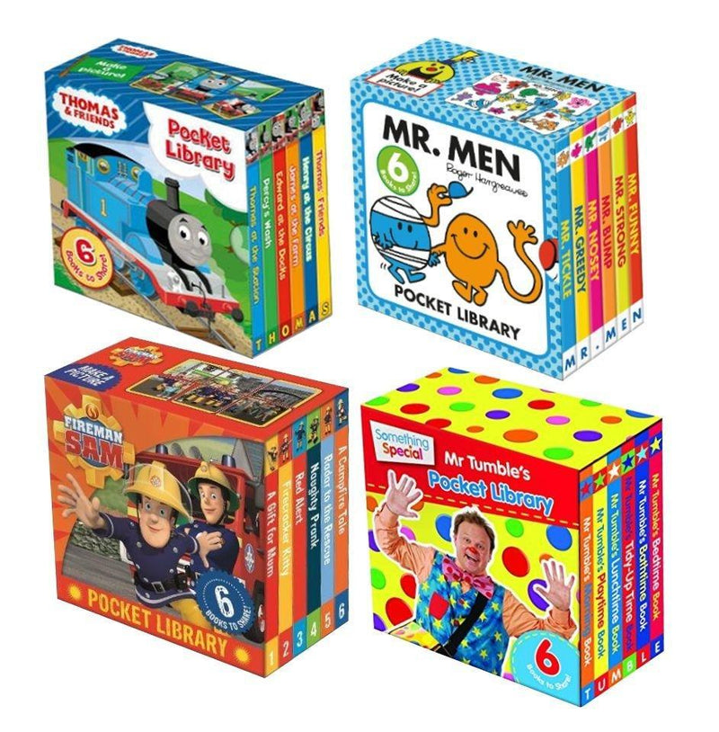 Pocket Library 24 Board Books Collection for Boys 0-5 Egmont