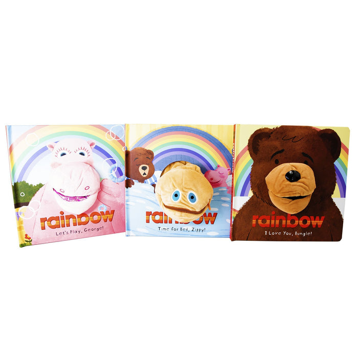Rainbow Hand Puppet Fun 3 Books Collection - Ages 0-5 - Board Books - Kellie Jones 0-5 Sweet Cherry Publishing