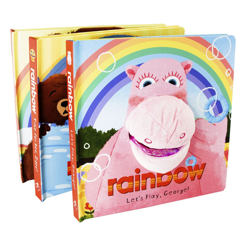 Rainbow Hand Puppet Fun 3 Books Collection - Ages 0-5 - Board Books - Kellie Jones 0-5 Sweet Cherry Publishing