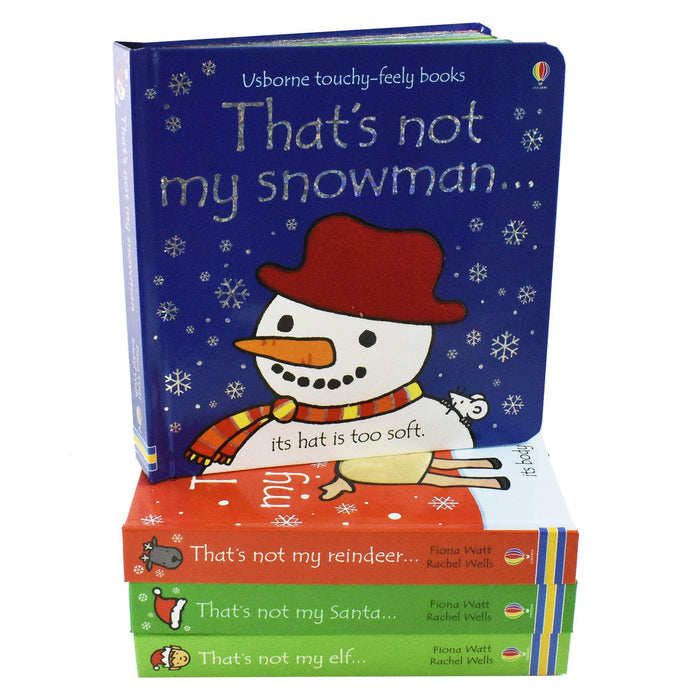 Thats Is Not My Touchy Feely 4 Books - Toy Books - Board Books - Fiona Watt & Rachel Wells 0-5 Usborne