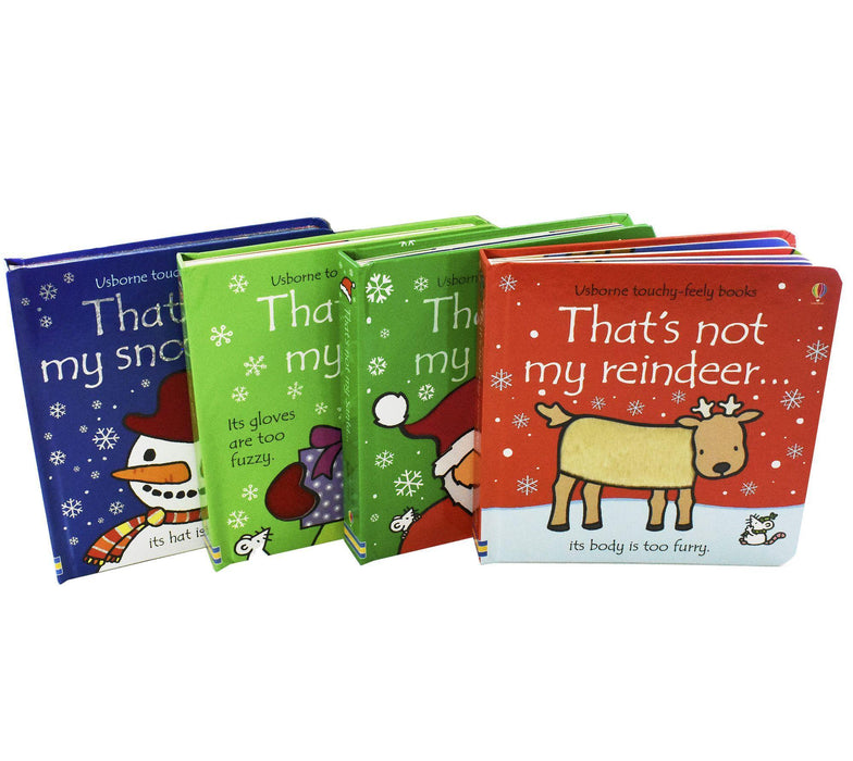 Thats Is Not My Touchy Feely 4 Books - Toy Books - Board Books - Fiona Watt & Rachel Wells 0-5 Usborne