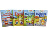 Town & About Full Of Flaps & Facts 4 Board Books Children Set By Rebecca Gerlings - Ages 0-5 0-5 Pat A Cake