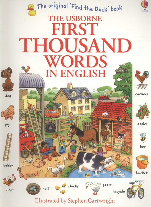 Usborne First Thousand Words In English Children Book By Heather Amery -Paperback - Age 0-5 0-5 Usborne Publishing Ltd