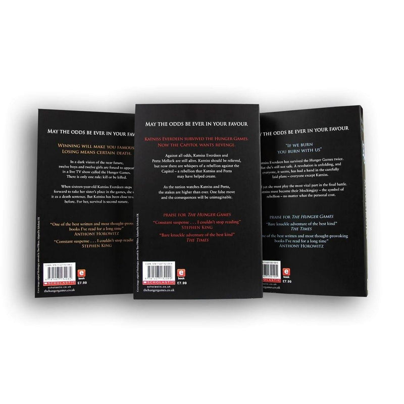 Hunger Games 3 Books Black - Young Adult - Paperback - Suzanne Collins Young Adult Scholastic