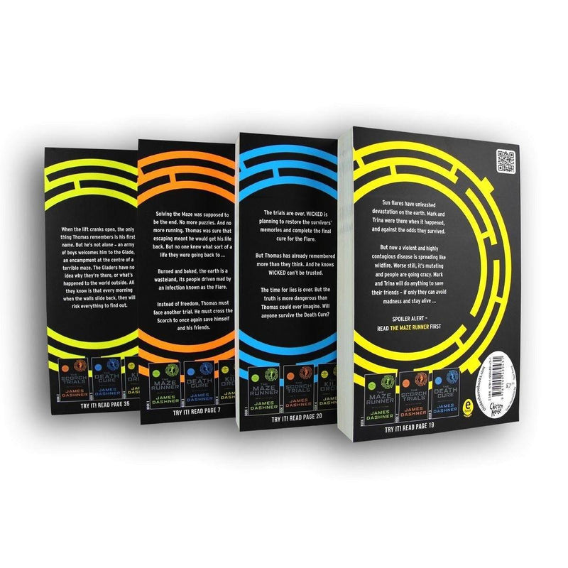 Maze Runner 4 Books - Young Adult - Paperback - James Dashner Young Adult Scholastic