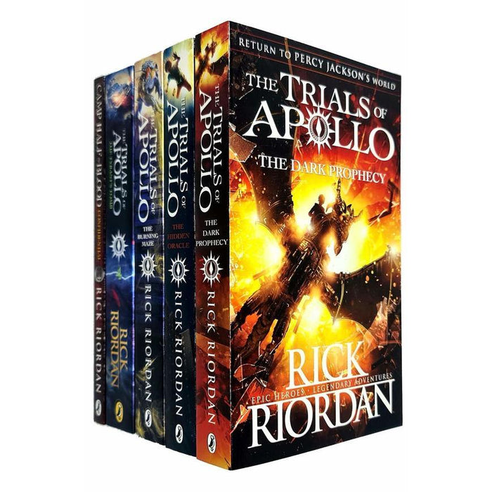 The Trials of Apollo Series & Camp Half-Blood Confidential Collection 5 Books Set By Rick Riordan- Paperback - Age 9-14 9-14 Penguin