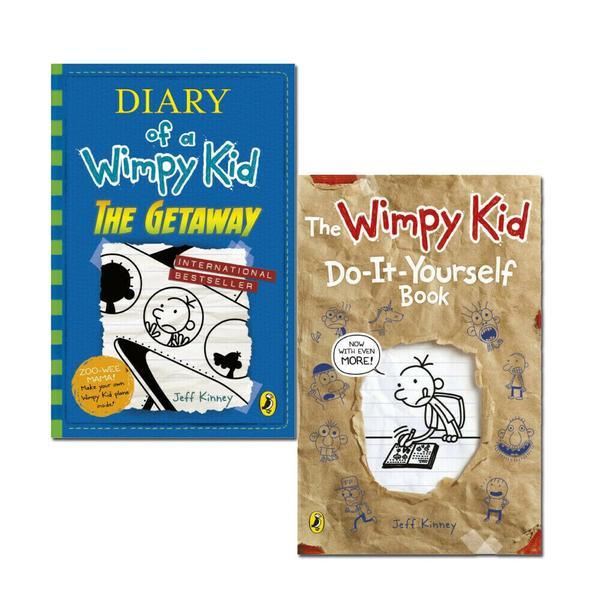 Diary of a Wimpy Kid The Getaway & Do-It-Yourself 2 Books Collection By Jeff Kinney - Age 7-9 7-9 Penguin
