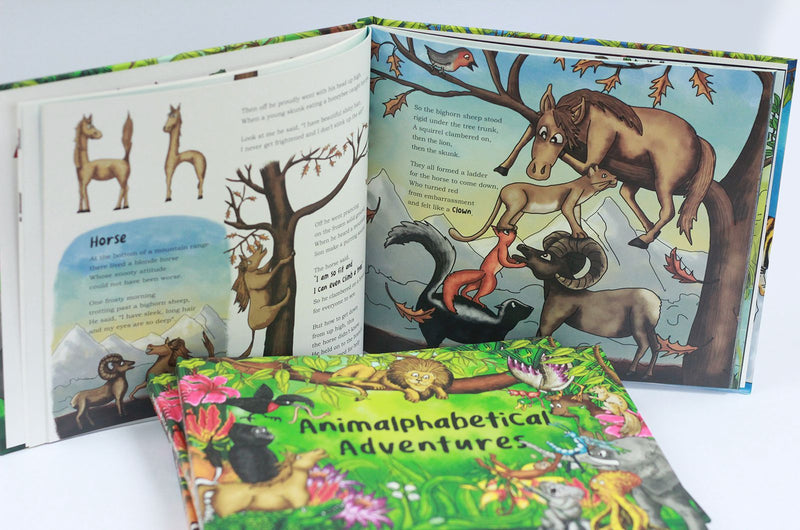 Animalphabetical Adventures Children Book Language learning tool for pre-schoolers- Ages 5-7 - Hardback By Kinga White 5-7 Bayeux