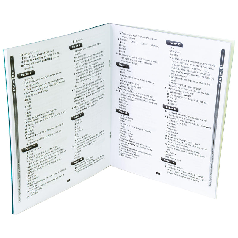 Bond 11+ Assessment Papers English Maths Verbal Reasoning For Age 5 - 6 Years 5-7 Oxford