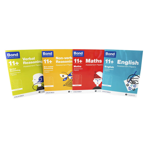 Bond 11+ Assessment Papers English Maths Verbal Reasoning For Age 5 - 6 Years 5-7 Oxford