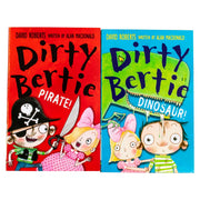 Dirty Bertie 2 Books - Ages 5-7 - Paperback 5-7 Stripes