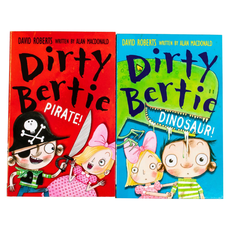 Dirty Bertie 2 Books - Ages 5-7 - Paperback 5-7 Stripes