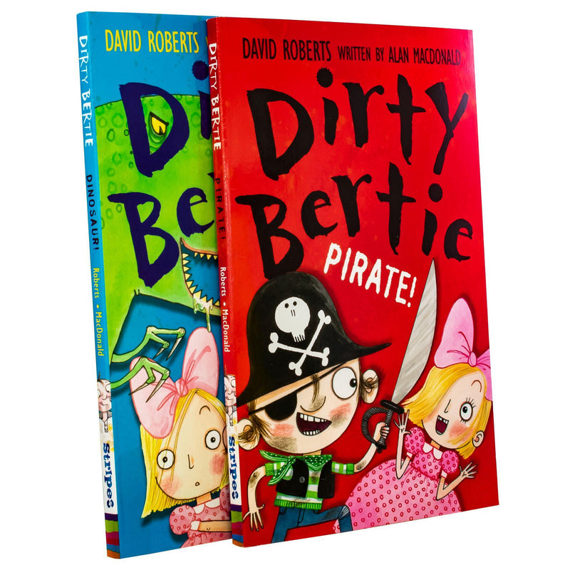 Dirty Bertie 2 Books - Ages 5-7 - Paperback 5-7 Stripes