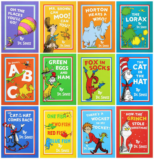 Dr Seuss Children's Easy Read, Large Format In A Bag 12 Books Set- Paperback -Age 5-7 5-7 Harper Collins