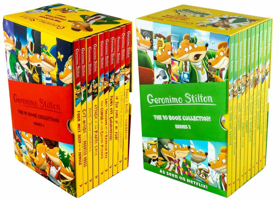 Geronimo Stilton 20 Books Box Set Collection - 2 Box Sets - Ages 5-7 - Paperback 5-7 Sweet Cherry Publishing