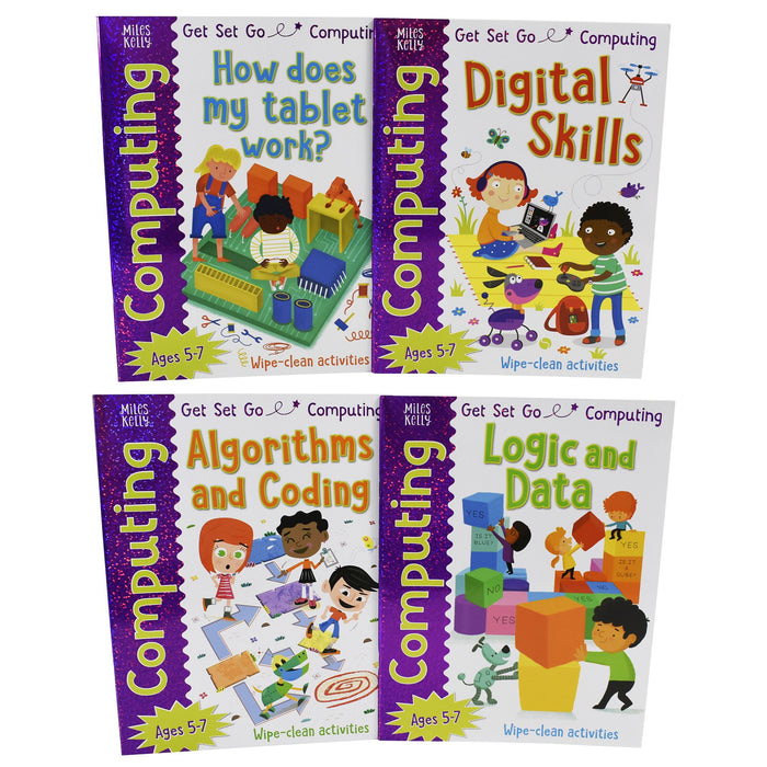 Get Set Go Computing 4 Books - Ages 5-7 - Paperback - Miles Kelly 5-7 Miles Kelly