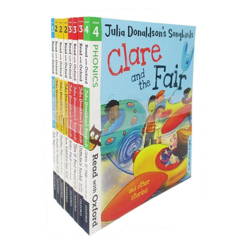 Julia Donaldson's Songbirds Read With Oxford Phonics (Stage 1 To 4) 8 Books 5-7 Oxford University Press