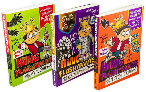 King Flashypants 3 Book Collection - Ages 5-7 - Paperback - Andy Riley 5-7 Hodder