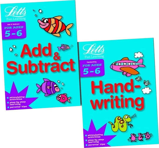 Letts Fun Learning (5-6 Years) 2 Books Collection Pack Set 5-7 Letts