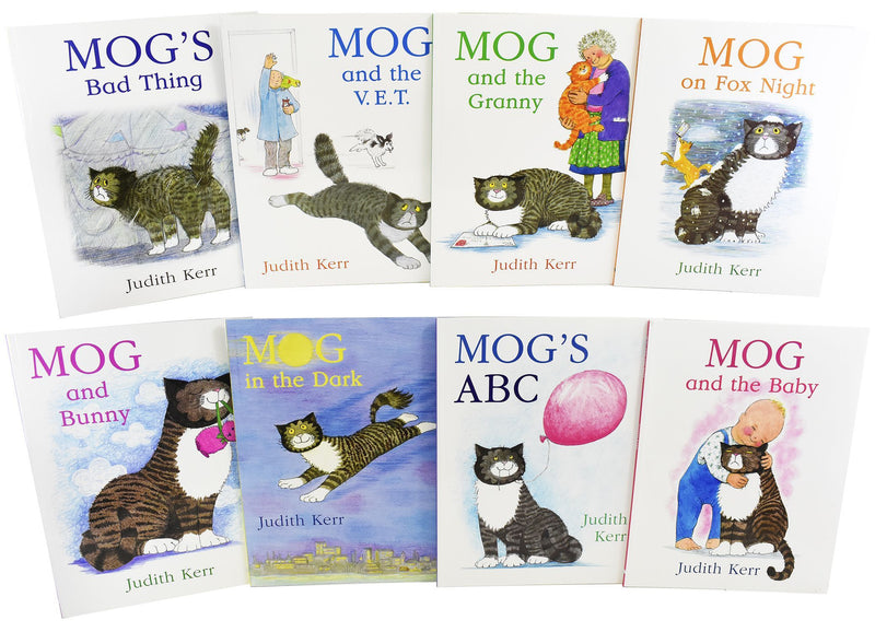 Mog The Cat 8 Books Children - Ages 5-7 - Paperback Gift Pack Set By Judith Kerr 5-7 Harper Collins