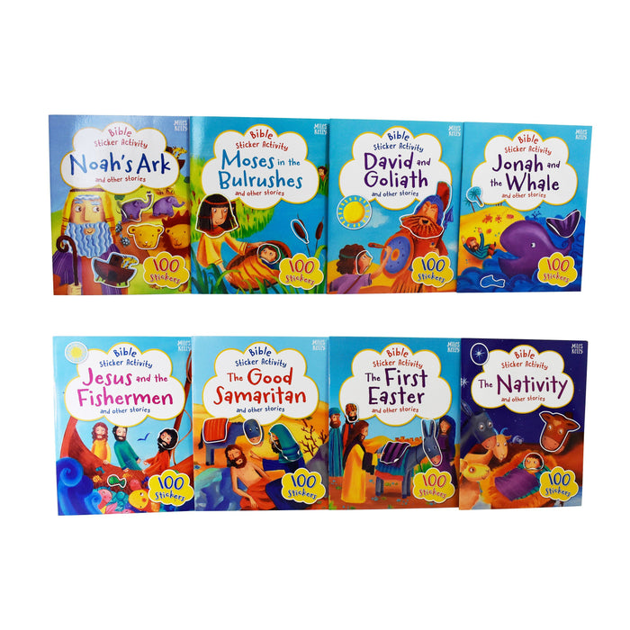 My Bible Sticker Activity 8 Books Collection Set in a Bag - Paperback - Age 5-7 5-7 Miles Kelly Publishing