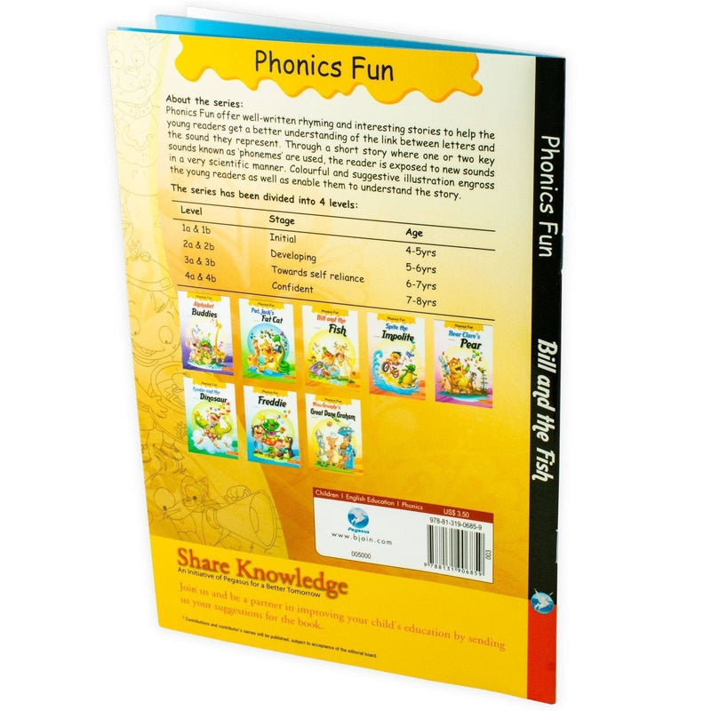 Phonics Fun: Bill and the Fish - Paperback - Gita Nath 5-7 Pegasus