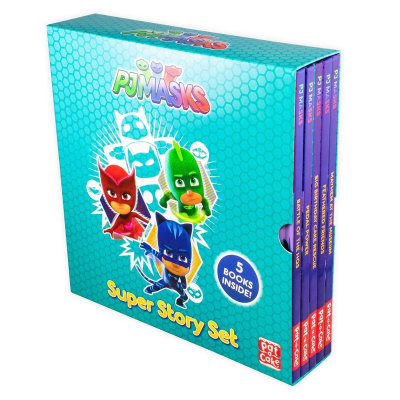 PJ Masks 5 Book Collection Super Story Set - Paperback - Age 0-5 5-7 Pat-a-Cake