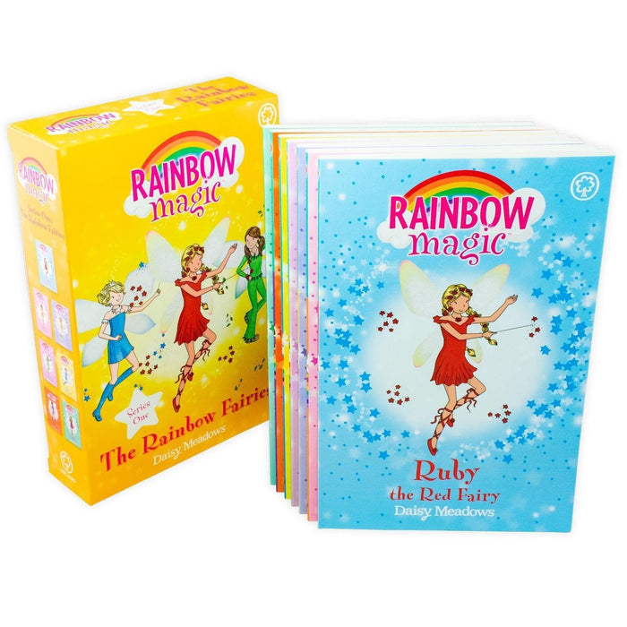 Rainbow Magic The Colour Fairies 7 Book Collection (Series 1) - Children's Literature - Paperback - Daisy Meadows 5-7 Orchard Books