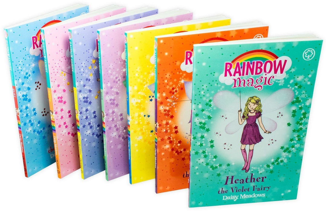 Rainbow Magic The Colour Fairies 7 Book Collection (Series 1) - Children's Literature - Paperback - Daisy Meadows 5-7 Orchard Books