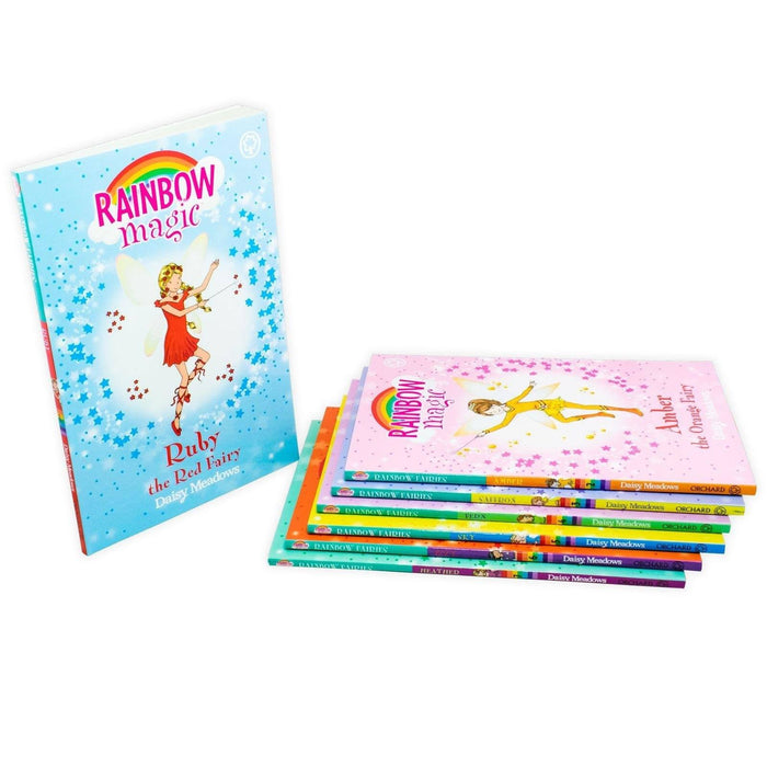 Rainbow Magic The Colour Fairies 7 Book Collection (Series 1) - Children's Literature - Paperback - Daisy Meadows 5-7 Orchard Books