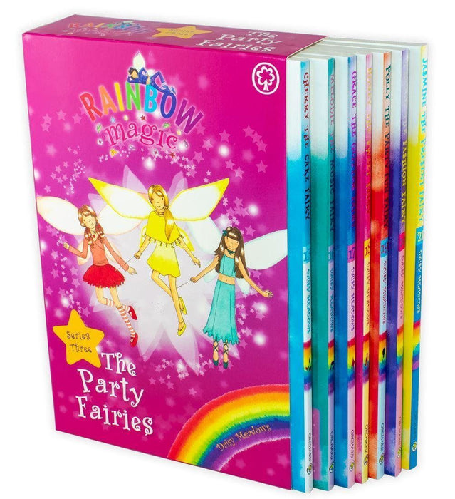 Rainbow Magic: The Party Fairies 7 Book Collection (Series 3) - Ages 5-7 - Paperback - Daisy Meadow 5-7 Orchard Books