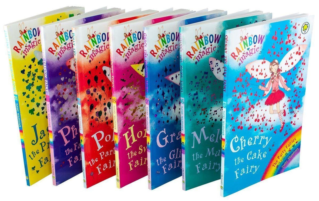 Rainbow Magic: The Party Fairies 7 Book Collection (Series 3) - Ages 5-7 - Paperback - Daisy Meadow 5-7 Orchard Books