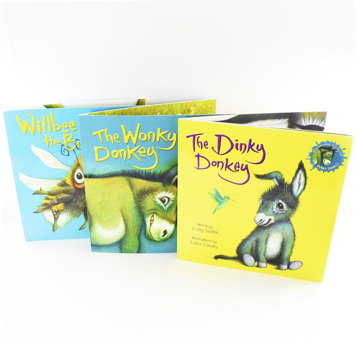 The Dinky Donkey, Willbee the Bumblebee, The Wonky Donkey 3 Books Collection Set - Ages 5-7 - Paperback - Craig Smith 5-7 Scholastic