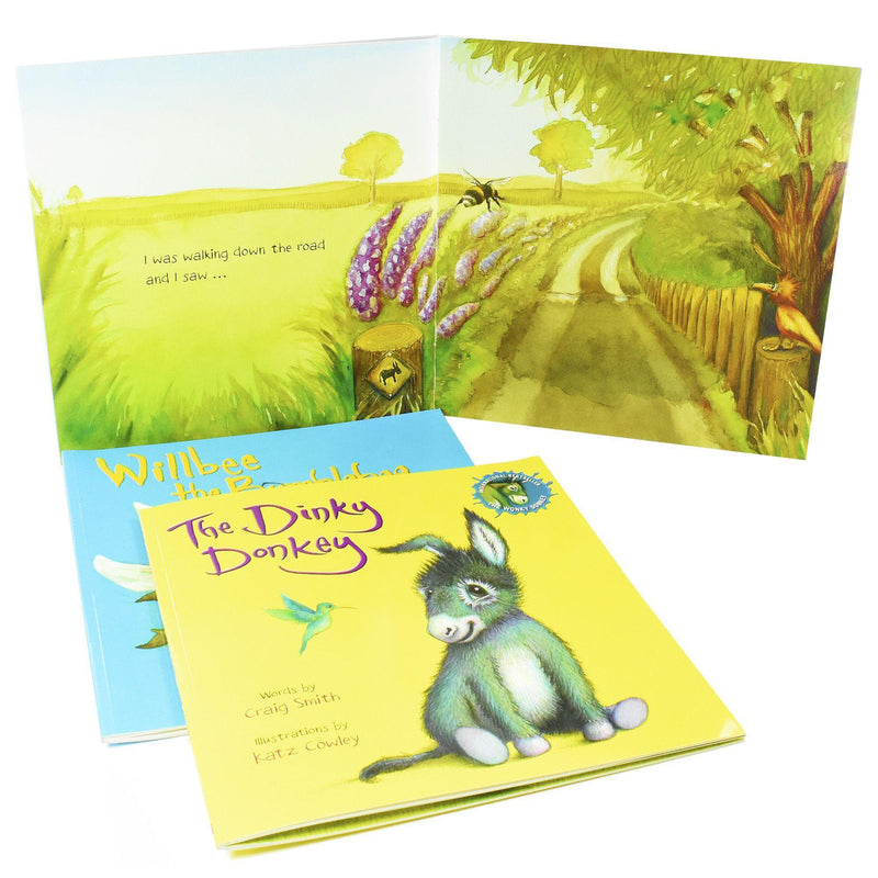 The Dinky Donkey, Willbee the Bumblebee, The Wonky Donkey 3 Books Collection Set - Ages 5-7 - Paperback - Craig Smith 5-7 Scholastic