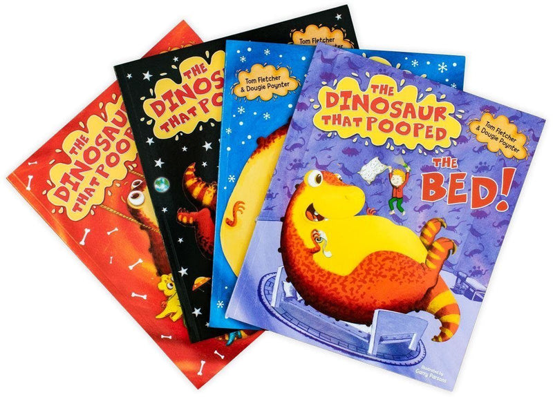 The Dinosaur that Pooped 4 Book Collection - Ages 5-7 - Paperback - Tom Fletcher and Dougie Poynter 5-7 Red Fox