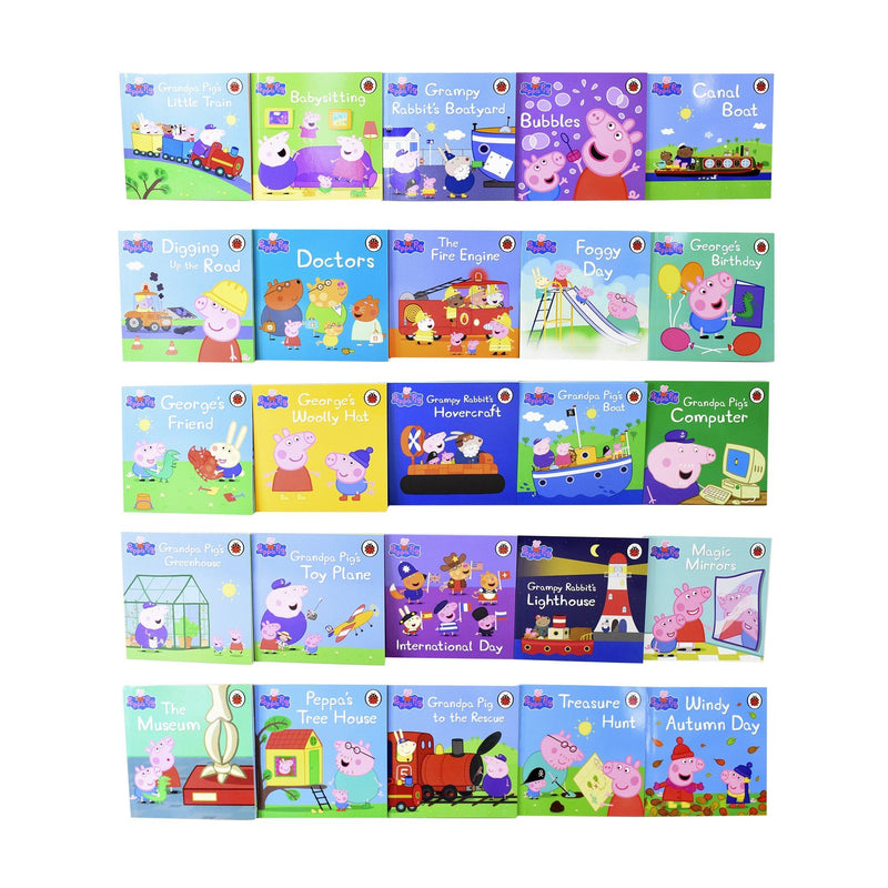 The Incredible Peppa Pig Collection 50 Paperbacks Books Box Set - Ages 5-7 - By Ladybird 5-7 Ladybird