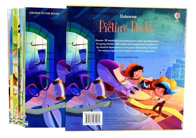 Usborne 12 Classics Picture Books Collection Box Set - Ages 5-7 - Paperback 5-7 Usborne