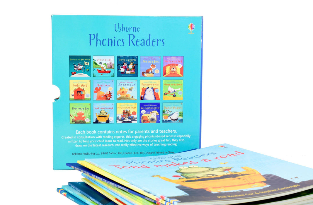Usborne Phonics Readers 15 Books Box - Ages 5-7 - Paperback - Phil Roxbee Cox 5-7 Usborne